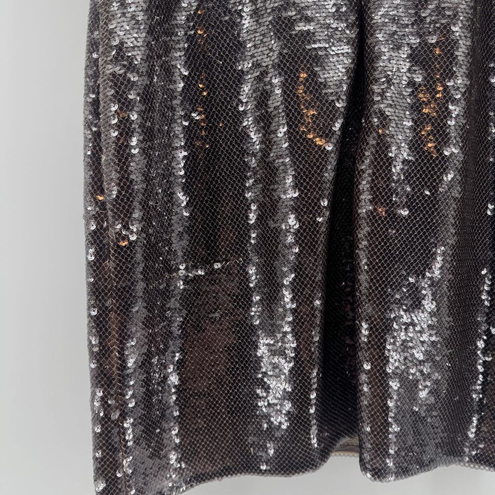 A.L.C. Dani Mini Dress Womens Size Large Sequin Slip Party Brown Sexy Cocktail - Picture 10 of 10